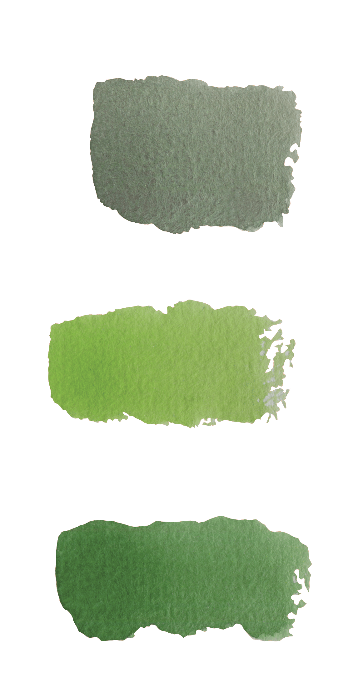Green splotches